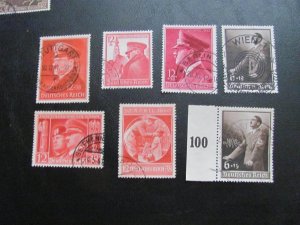 GERMANY 1939-40 USED 7 HITLER SETS (113)