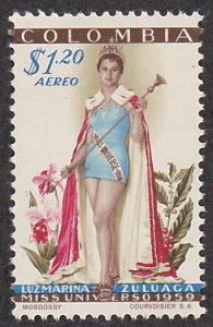 Colombia # C317, Miss Universe, Mint Hinged, 1/3 Cat.