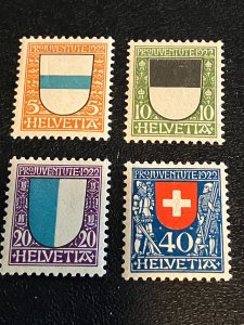 Switzerland Scott B17-21 Mint