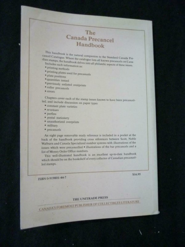 THE CANADA PRECANCEL HANDBOOK by HG WALBURN