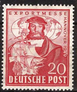 Germany 1949 Export Fair Hannover Sailing Ships Art MNH