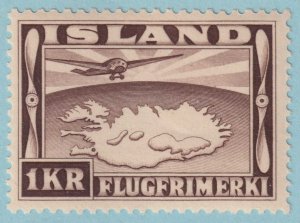 ICELAND C19 AIRMAIL  MINT HINGED OG * NO FAULTS VERY FINE! - RGA