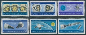 Bulgaria Sc 1630-1635, Mi 1758-1763 1967 MLH Space Exploration