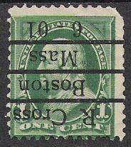 US #279 Franklin Precancel (MA) Used