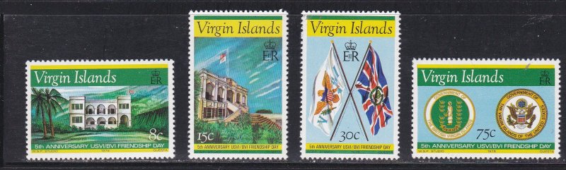 Virgin Islands # 313-316, Government House, Flags, NH, 1/2 Cat.