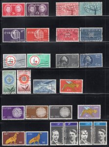 Ireland 1962-1975 Group of 26 Used Stamps Mostly Better Sets