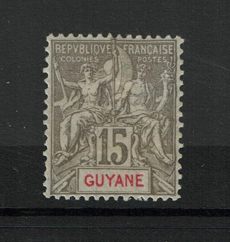 French Guiana SC# 49 Mint Hinged / Most Original Gum (~60%) Perf 14x13.5 - S3423