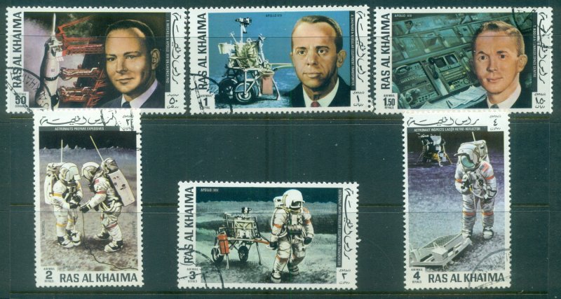 Ras Al Khaima 1972 Mi#701-706 Apollo 14 Space Mission CTO