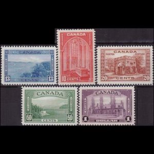 CANADA 1937 - Scott# 241-5 Scenes Set of 5 NH