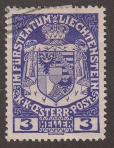 Liechtenstein 4 Coat of Arms 1917