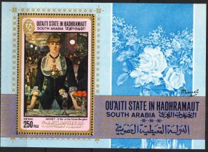 {AH014} ADEN / Hadhramaut 1967 Art Paintings Manet S/S MNH** Mi.Bl.12 15,00 Eur