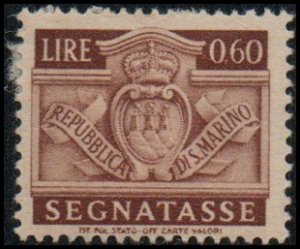 San Marino J73 - Mint-H - 6c Coat of Arms (1945)