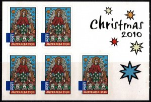 Australia 2010 Christmas $1.30 International Self-adhesive Mint Sheetlet