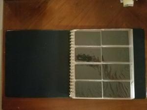 WPPhil Stamp Album 22 ring with 24 Eight pocket pages each has black backing