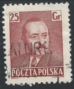 Poland #493 25g Pres Boleslaw Bierut - Used