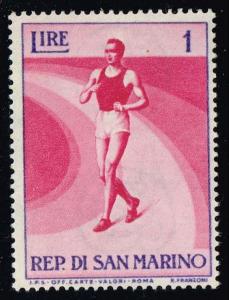 San Marino #345 Walking Racer; Unused (0.25)