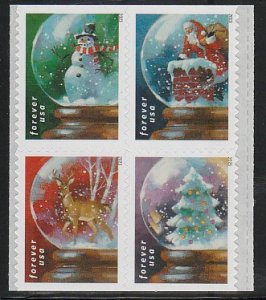 5816-5819 MNH Snow Globes block of 4