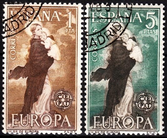 SPAIN 1963 EUROPA. Complete set, Used / CTO