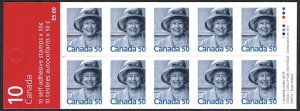 Canada #2075a 50¢ Queen Elizabeth II (2004). Pane of 10 stamps. MNH