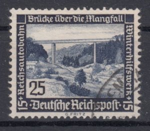 Germany 1936 Sc#B100 Mi#641 used Building (DR1220)