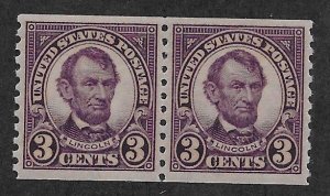 UNITED STATES SC# 600 PAIR  VF/MOG