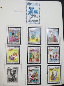 EDW1949SELL : GRENADA Beautiful collection of VF MNH Disney sets, S/s & Shtlts