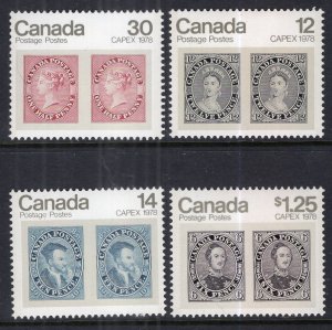 Canada 753-756 Stamp on Stamp MNH VF