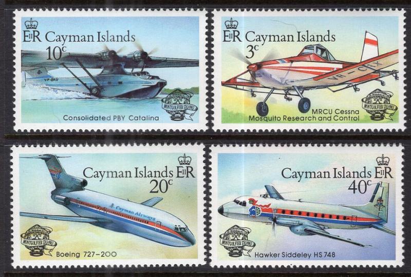 Cayman Islands 514-517 Airplanes MNH VF