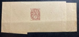 Mint France Postal stationery Wrapper 1901