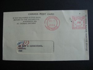 Canada Ontario Hydro postcard 1959