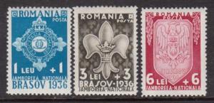 Romania #B63 - #B65 VF/NH