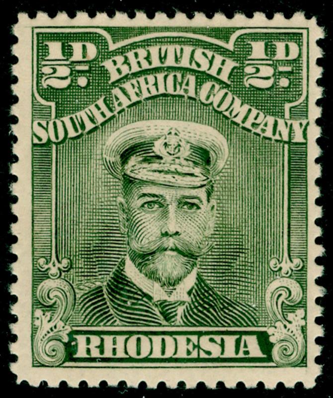 RHODESIA SG188b, ½d dull green, LH MINT. Cat £14.