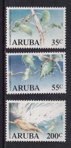 Aruba #43-45  MNH  1989  Maripampun