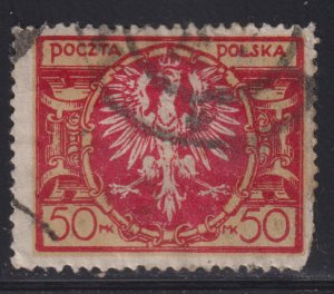 Poland 164 Polish Eagle 50MK 1921