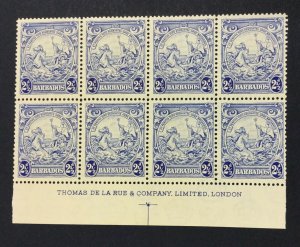 MOMEN: BARBADOS SG # BLOCK MINT OG NH LOT #6748