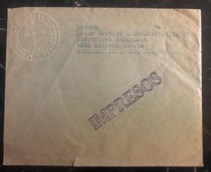 1930s Guayaquil Ecuador Commercial Postage Due Cover to Chicago ILL USA