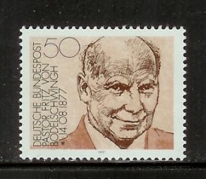 Germany 1256 Set MNH Fritz von Bodelschwingh (F)