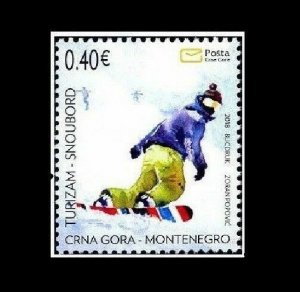 MONTENEGRO/2018 - TOURISM (SNOWBOARD) , MNH 