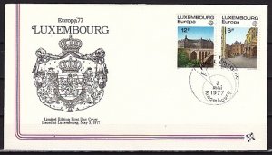 Luxembourg, Scott cat. 597-598. Europa-Landscapes Issue. First day cover. ^