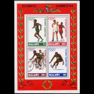 MALAWI 1984 - Scott# 449a S/S Olympics NH