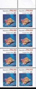 US 75a Trust Territories Palau NH VF 1985 Definitive Set 14¢ Bklt. Pane