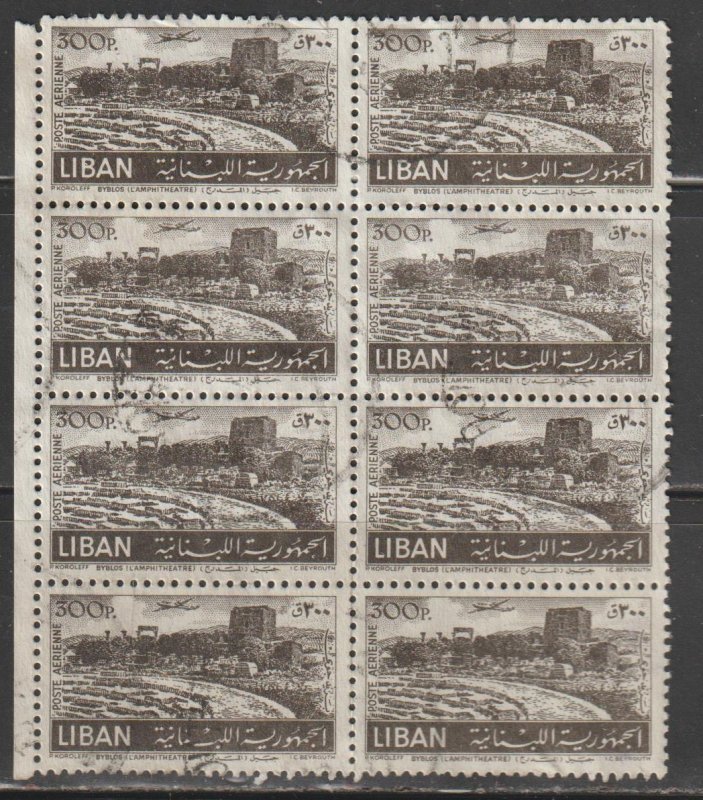 Lebanon SC C174  Used Block of 8