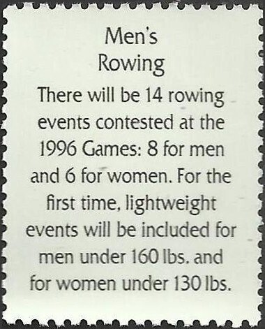 # 3068l MINT NEVER HINGED ( MNH ) MENS ROWING