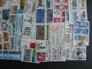 Canada double size 60 all different used complete se tenant pairs, blocks,strips 