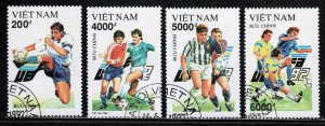 Viet Nam #2364-68 ~ Short Set 4 of 5 ~ Sports, Soccer  ~ CTO, NH  (1992)