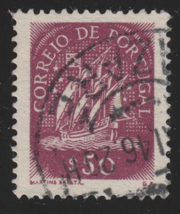 Portugal 621 Ancient Sailing Vessel 1943