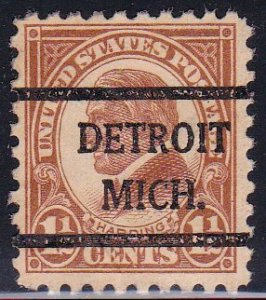 Precancel - Detroit, MI PSS 582-42 - Bureau Issue