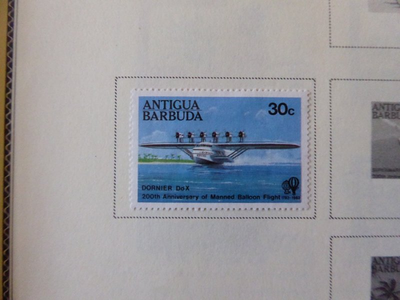 Antigua 1921-1985 Stamp Collection on Scott International Pages