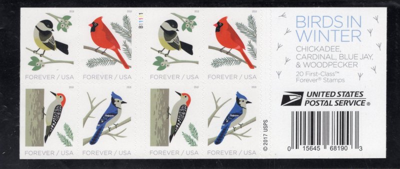 1520b Birds in Winter, MNH sheet/20