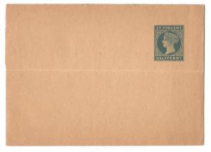 St Vincent Victoria British Colony 1/2d Postal Stationery Newspaper Wrapper